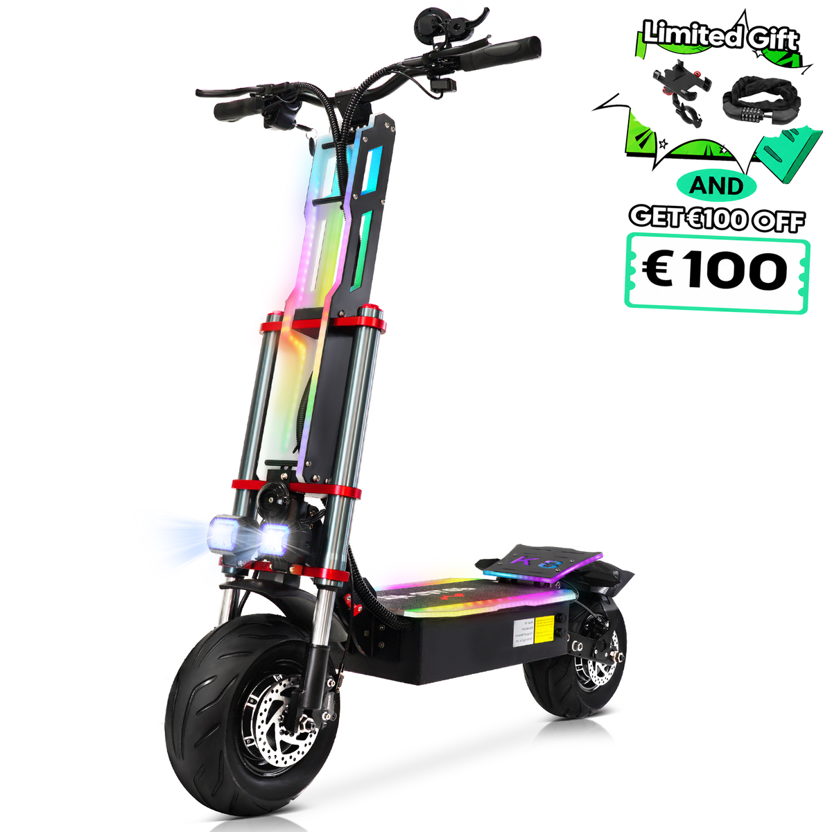 Tifgalop® K8 6000W Dual Motor Electric Scooter